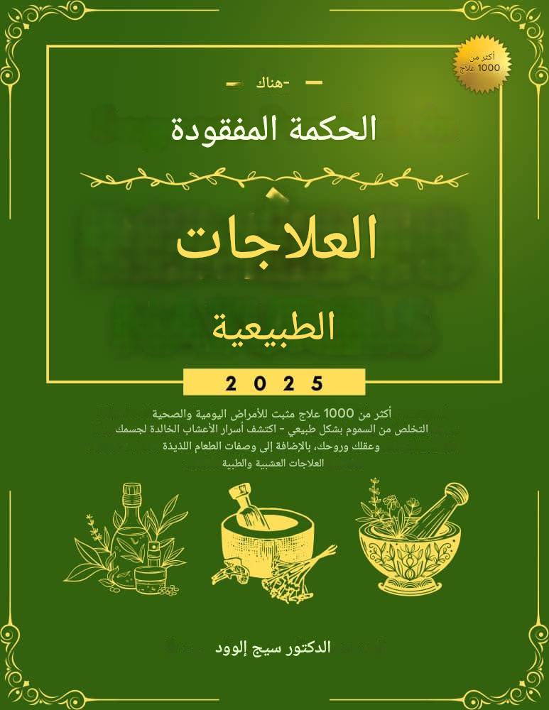 الحكمة المفقودة من العلاجات الطبيعية 2025الحكمة المفقودة من العلاجات الطبيعية 2025