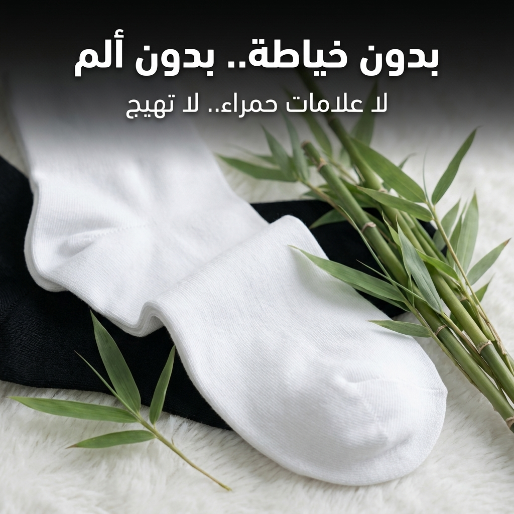 جوارب طبية من البامبو 4 أزواج