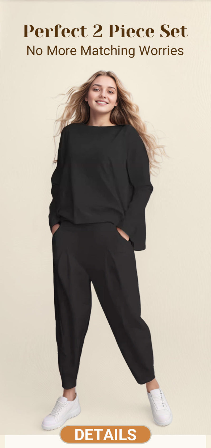 COSTUME DEUX PIÈCES DÉCONTRACTÉ