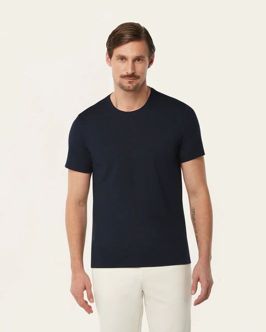 T-shirt navy anti taches et repousse leau