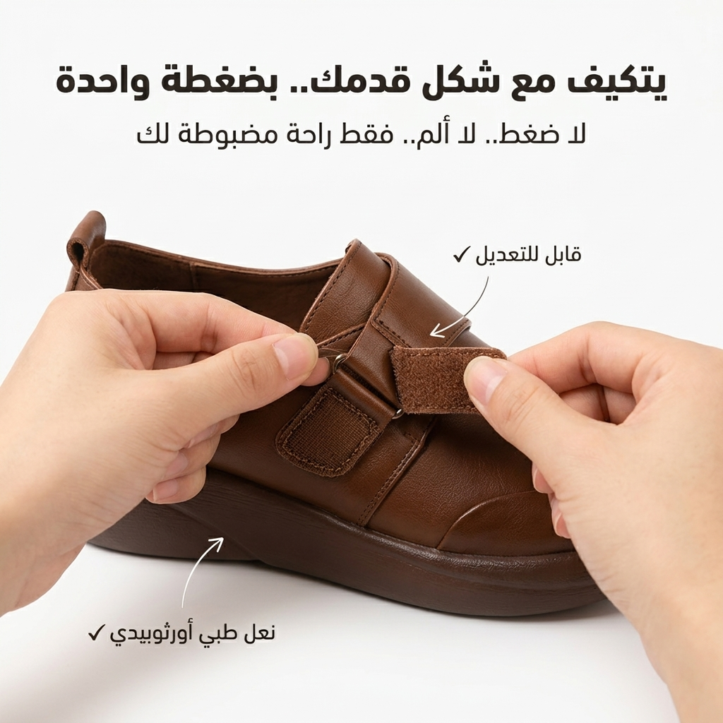 Chaussure Médicale Femme Ajustable | حذاء طبي نسائي قابل للتعديل